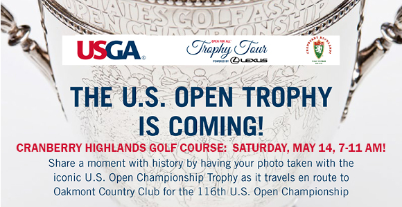 US Open Trophy Tour coming to Cranberry Highlands